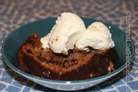 Serving Banana Loaf As A Pudding