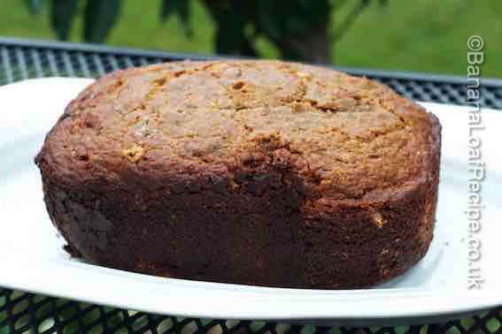one-pan banana loaf made in a bread machine