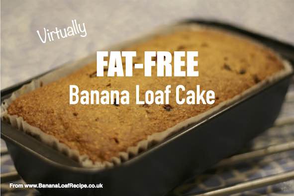 Fat-Free Banana Loaf Cake