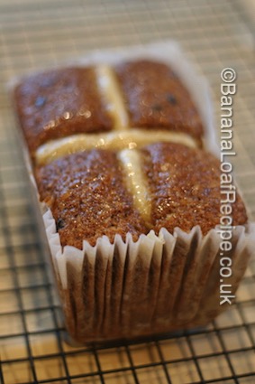 baked hot Cross Easter Cake